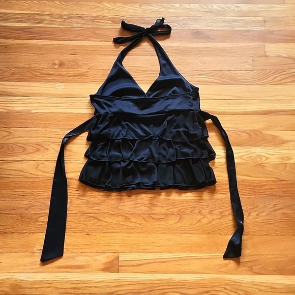 Speechless ruffle halter top women's S/M - Picture 4 of 5